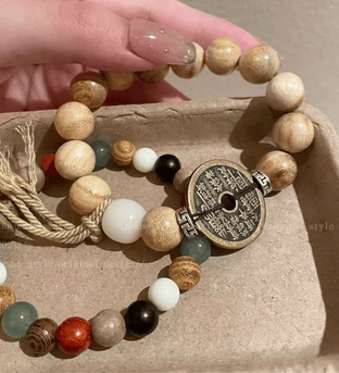 Milk Fragrance Wood Amulet Bracelet